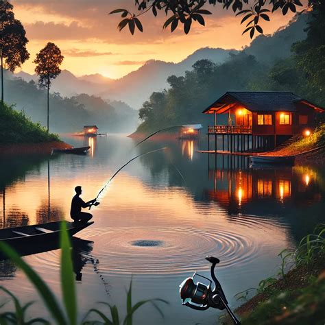 Hobi memancing dan memancing ikan.