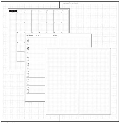 Hobonichi Weeks Template