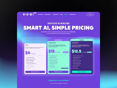 Hocoos plans and pricing