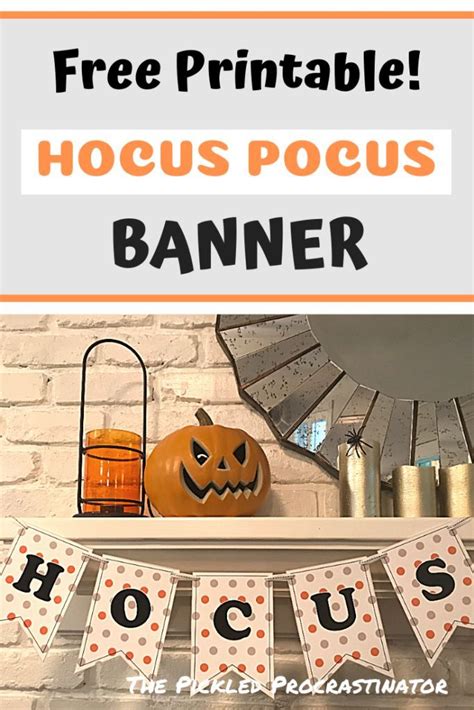 Hocus Pocus Banner Printable