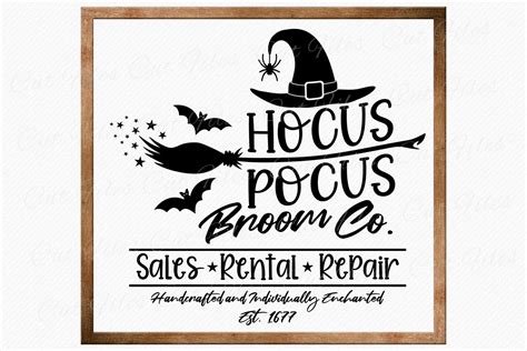 Unleash Your Halloween Charm with Hocus Pocus Broom SVG - Your Ticket to Spooktacular Crafts!