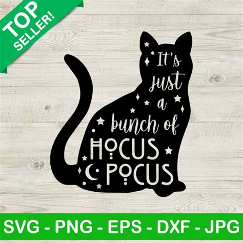 Hocus pocus SVG with black cat