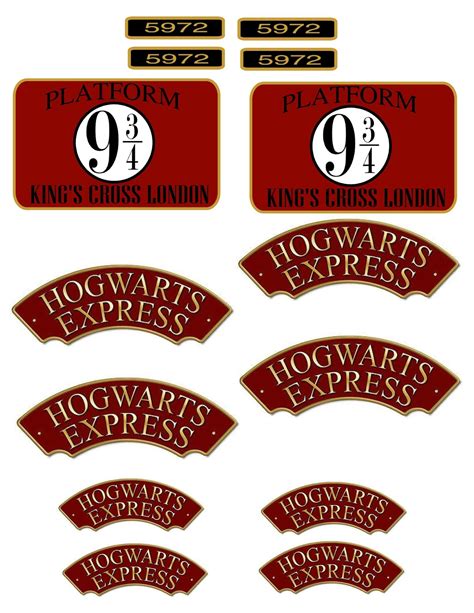 Hogwarts Express Sign Printable