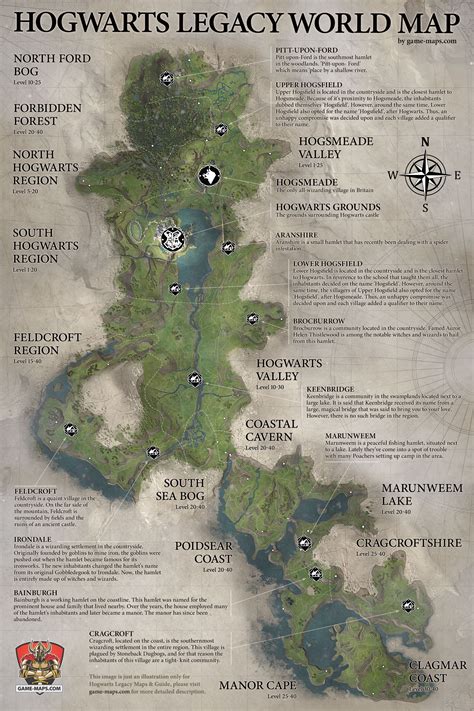 Hogwarts Legacy map