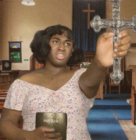 Holding Up Cross Meme