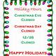 Holiday Hours Sign Template Word