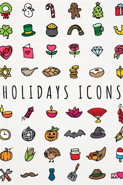 Holiday Icons For Calendar