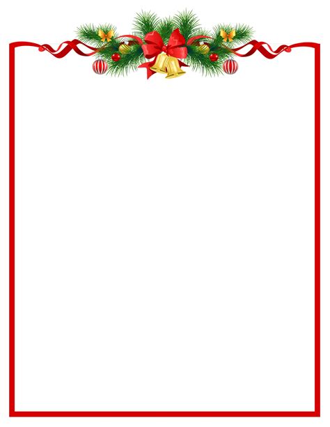 Designer Invitation Paper, Theme Letterhead Stationery Christmas