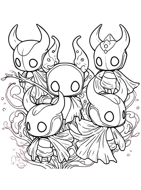 Hollow Knight Coloring Pages