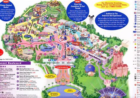 Hollywood Studios Map 2017