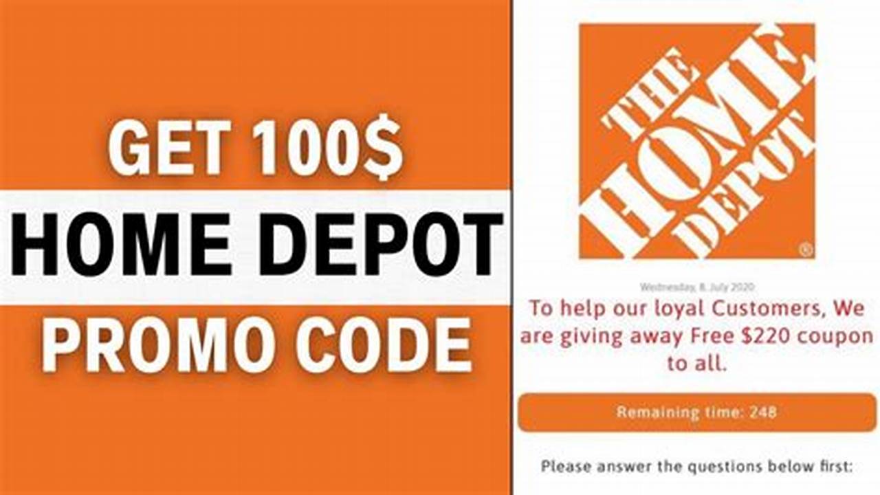 Home Depot Promotion Codes 2024