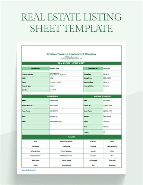 Home Listing Template