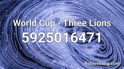 Home Roblox Music Codes World Cup - Three Lions Roblox ID