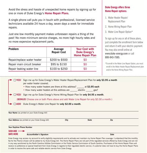 Home Service Repair Plan Benefits