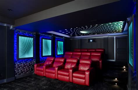 Built in stars!! Sigh.... Home theater rooms, Home theater decor, Home cinema room