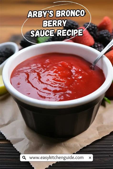Homemade Bronco Berry Sauce Recipe for Delicious Dipping