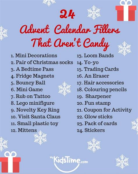 Homemade Advent Calendar Filler Ideas