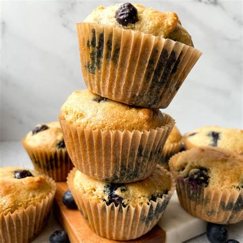 Homemade Blueberry Almond Muffins