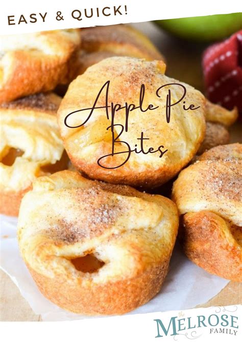Homemade Cinnamon Apple Pie Bites
