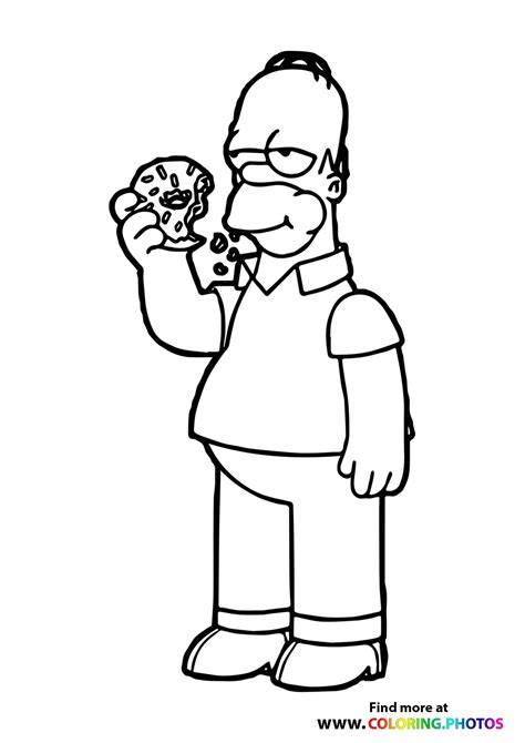 Homer Simpson Coloring Pages