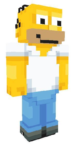 Unleash The Inner Zen Master In You With Our Homer Simpson Minecraft Skin - Get A Hilarious Twist To Your Gaming Experience Today!