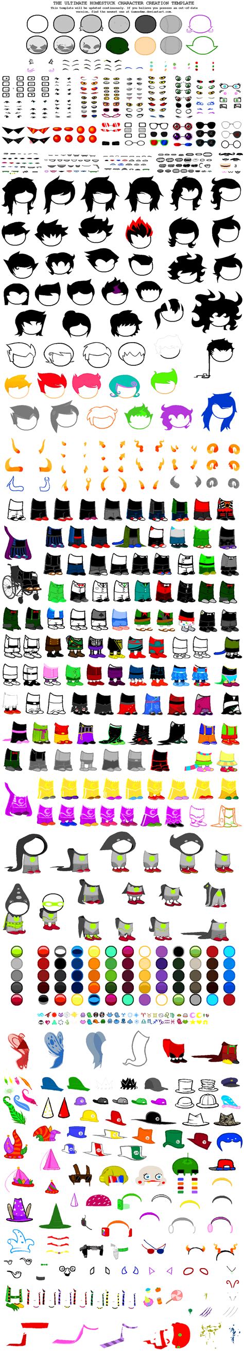 Homestuck Character Template