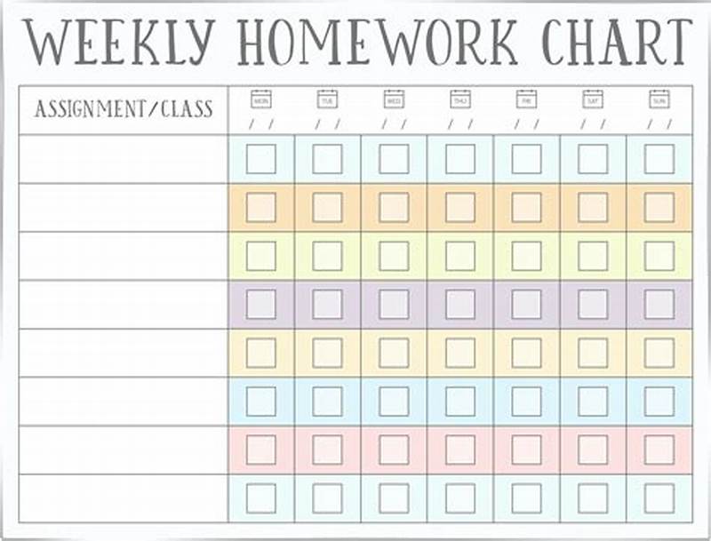 Homework Chart Printable