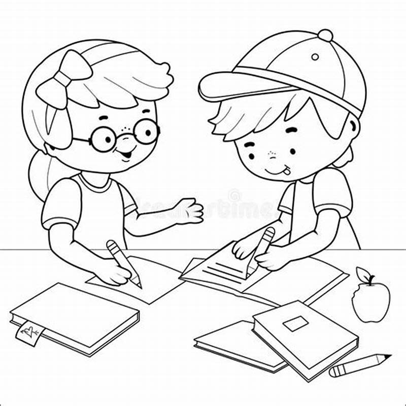 Homework Coloring Pages