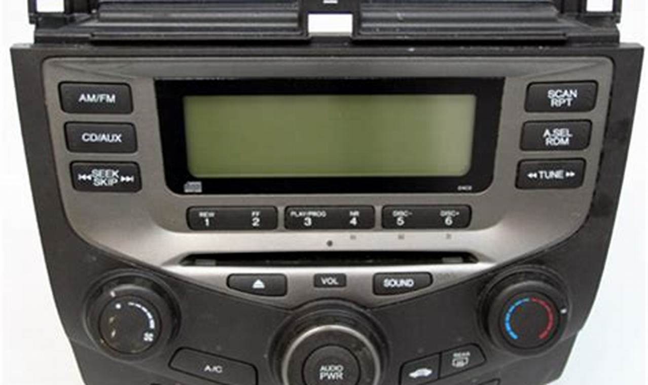 Honda Accord Radio: A Comprehensive Guide to Features, Troubleshooting, and Upgrades