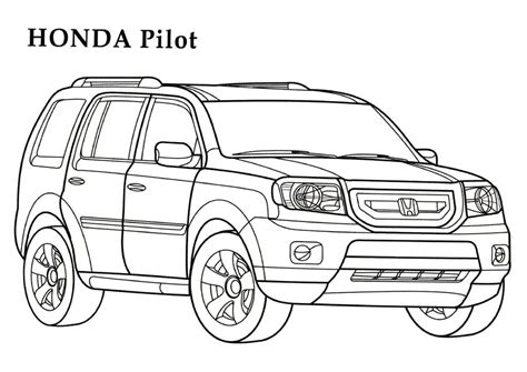 Honda Coloring Pages Printable