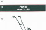 Honda FG100 Tiller Manual