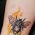 Honey Bee Tattoo Designs