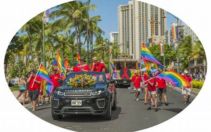 Honolulu Gay Pride Parade Crowd