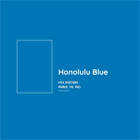Honolulu Blue Color Code