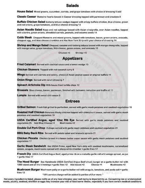 Savor the Savory Delights of Hood Ranch Kitchen: Experience a Culinary Expedition Through Our Exquisite Menu!
