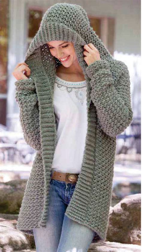 Hooded Cardigan Crochet