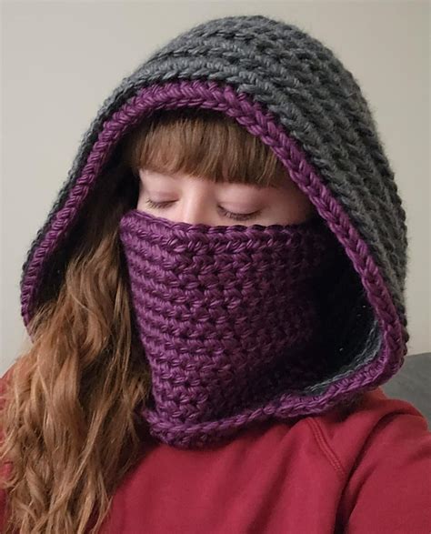 Hooded Crochet Cowl