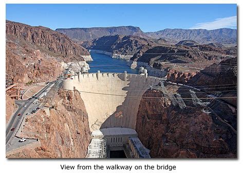 Hoover Dam Bridge towering height