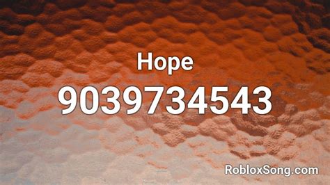 Hope - Roblox ID