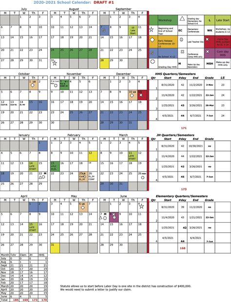 Hopkins Academic Calendar