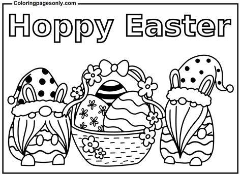 Hoppy Easter Coloring Page