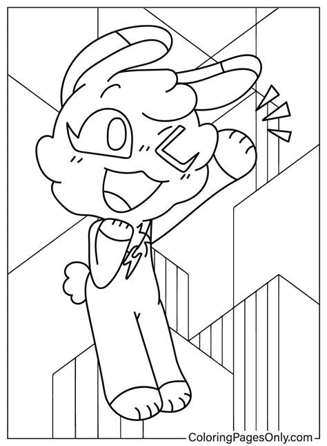 Hoppy Hopscotch Coloring Page