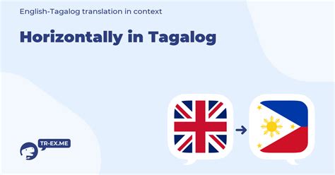Horizontal In Tagalog