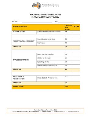 Hormel Judging Calculator