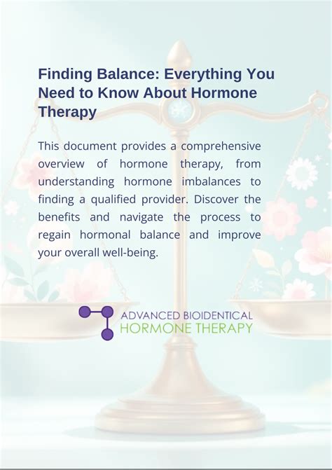 Hormone Therapy Albuquerque: Finding Balance