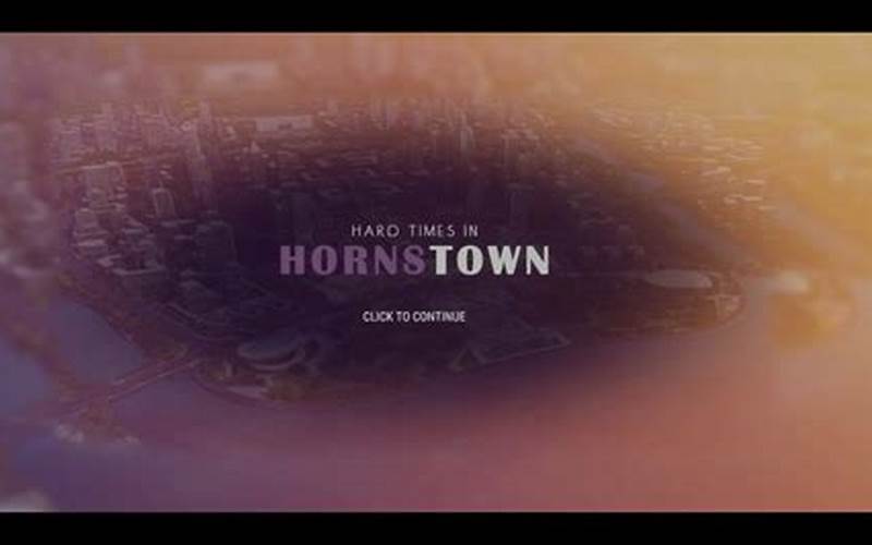 Hornstown Cityscape