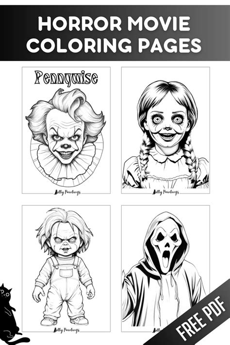 Horror Characters Coloring Pages