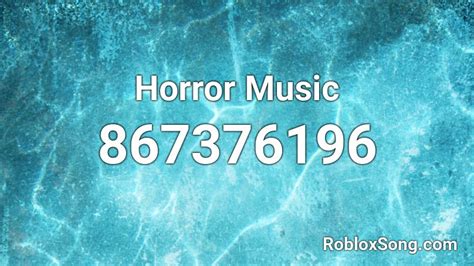 Horror Music Roblox ID