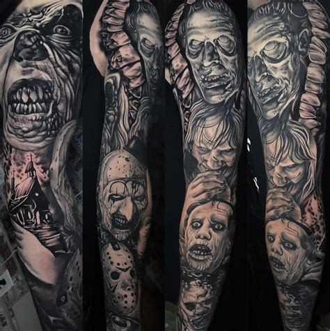 Horror Tattoo Sleeve
