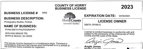 Horry County Business License